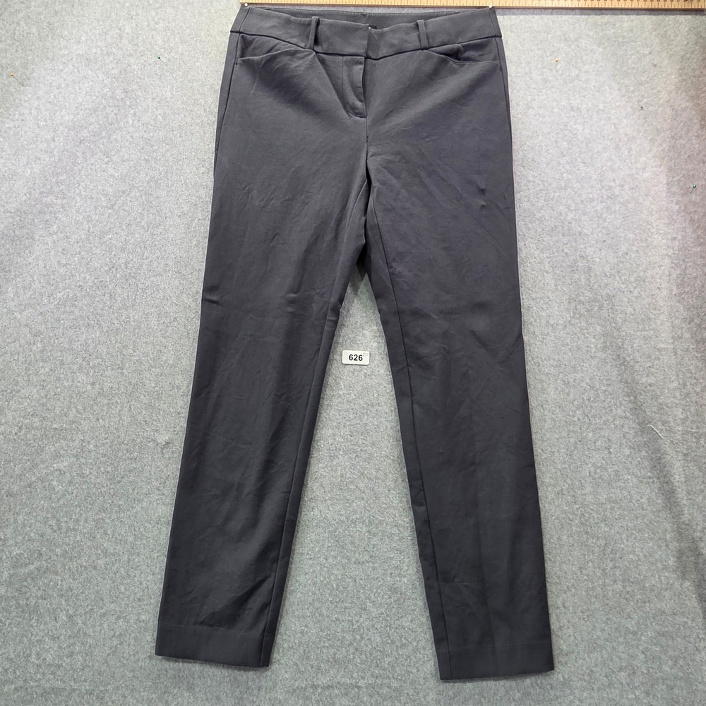Loft Marisa‎ Skinny Dress Pants Womens 4 Charcoal Gray Stretch Office Trousers